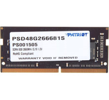 Модуль памяти Patriot Signature Line 8GB DDR4 SODIMM PC4-21300 PSD48G266681S