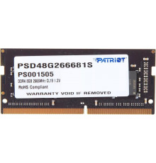 Модуль памяти Patriot Signature Line 8GB DDR4 SODIMM PC4-21300 PSD48G266681S