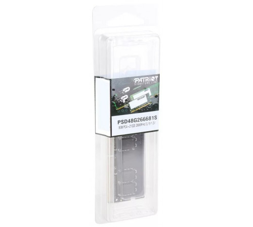 Модуль памяти Patriot Signature Line 8GB DDR4 SODIMM PC4-21300 PSD48G266681S