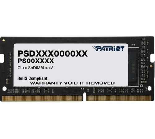 Модуль памяти Patriot Signature Line 8GB DDR4 SODIMM PC4-25600 PSD48G320081S