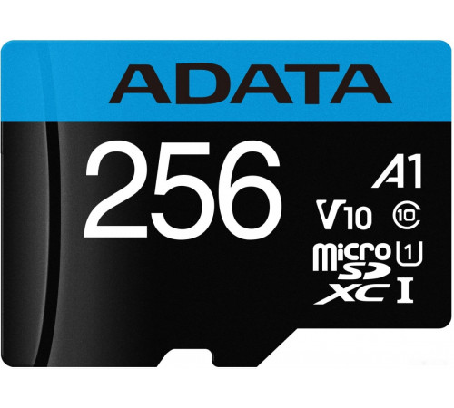 Карта памяти A-Data Premier AUSDX256GUICL10A1-RA1 microSDXC 256GB (с адаптером)