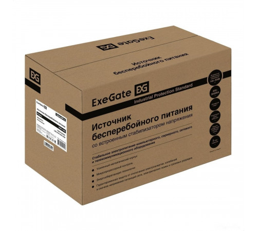 Источник бесперебойного питания Exegate SpecialPro UNB-1600.LED.AVR.EURO.RJ.USB