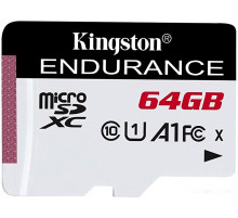 Карта памяти Kingston High Endurance microSDXC 64GB