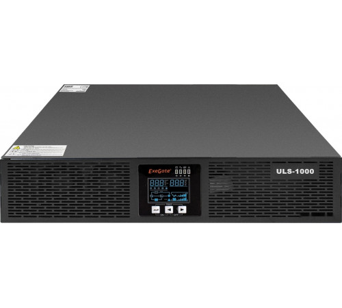 Источник бесперебойного питания Exegate PowerExpert ULS-1000.LCD.AVR.C13.USB.RS232.SNMP.2U