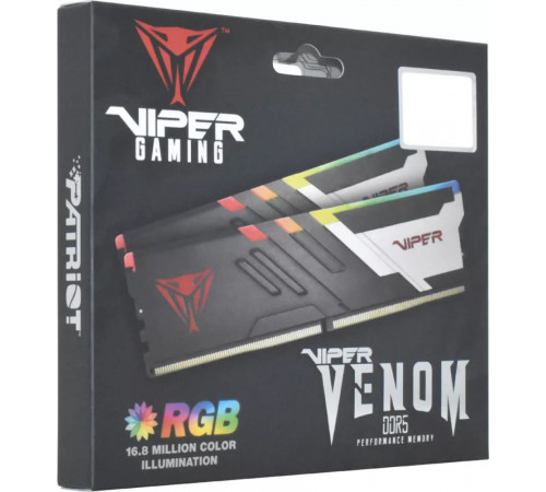 Модуль памяти Patriot Viper Venom RGB 2x16ГБ DDR5 5600МГц PVVR532G560C36K