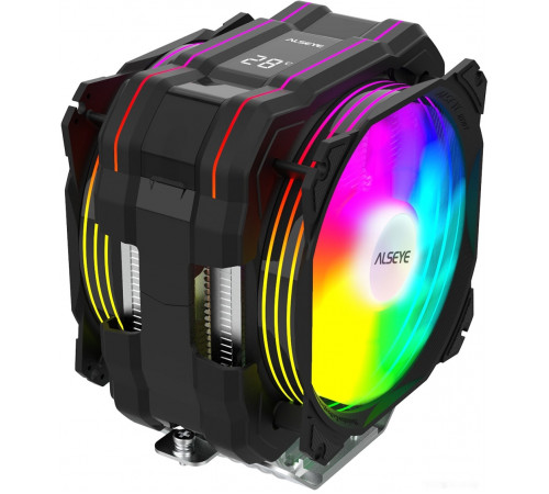 Кулер для процессора ALSEYE M120D Plus (черный)