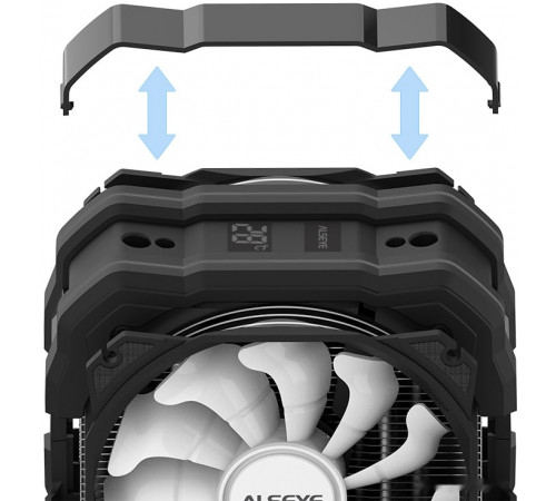 Кулер для процессора ALSEYE M120D Plus (черный)