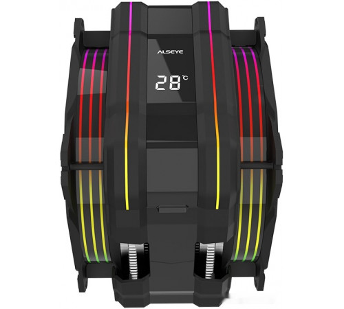 Кулер для процессора ALSEYE M120D Plus (черный)