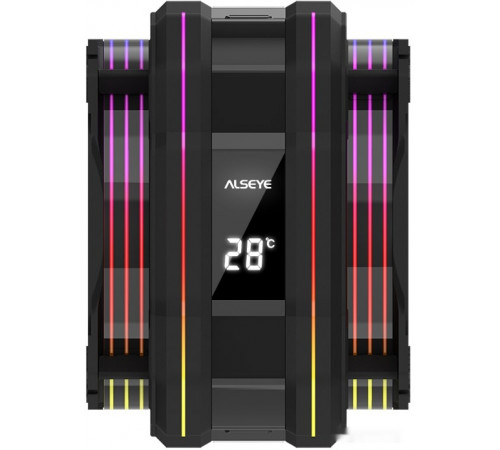 Кулер для процессора ALSEYE M120D Plus (черный)