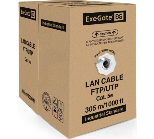 Кабель Exegate UTP4-C5e-CCA-S25-IN-PVC-GY-305 UTP