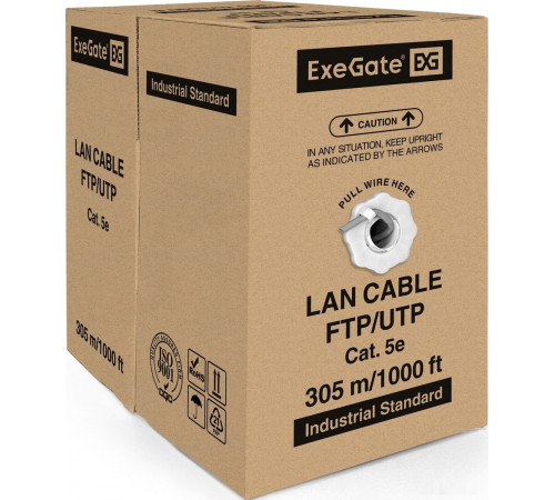 Кабель Exegate UTP4-C5e-CU-S25-IN -LSZH-GR-305 UTP