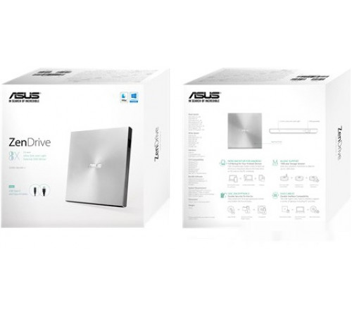 Оптический накопитель Asus ZenDrive U9M SDRW-08U9M-U (серебристый)