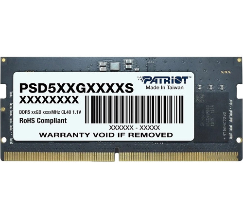Модуль памяти Patriot Signature Line 8ГБ DDR5 5600 МГц PSD58G560041S