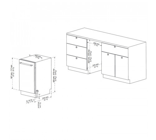 Посудомоечная машина Korting KDI 45898 I
