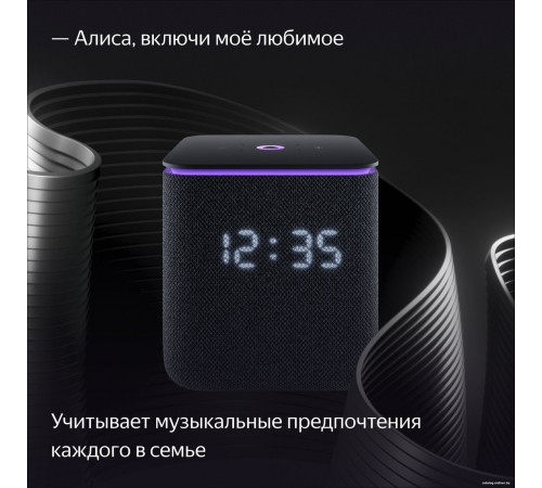 Умная колонка Яндекс Станция Миди (черный)