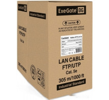 Кабель Exegate SFTP4-C5e-CU-S24-IN-PVC-GY-305 SFTP