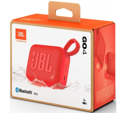 Портативная акустика JBL Go 4 (красный)