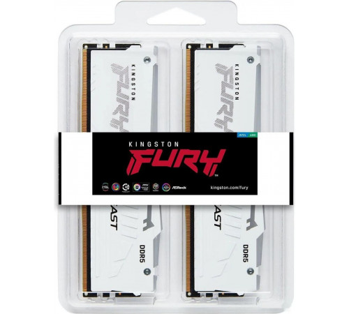 Модуль памяти Kingston FURY Beast RGB 2x32ГБ DDR5 6000 МГц KF560C36BWEAK2-64