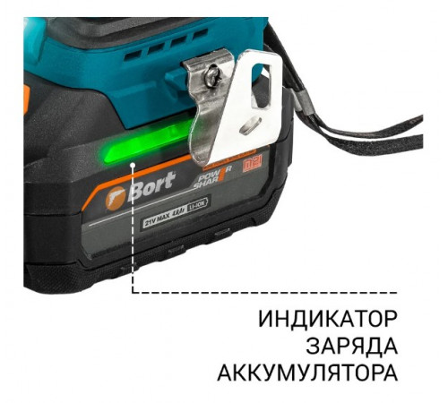 Ударная дрель-шуруповерт BORT BAB-21U 93414837 (с 2-мя АКБ, кейс)