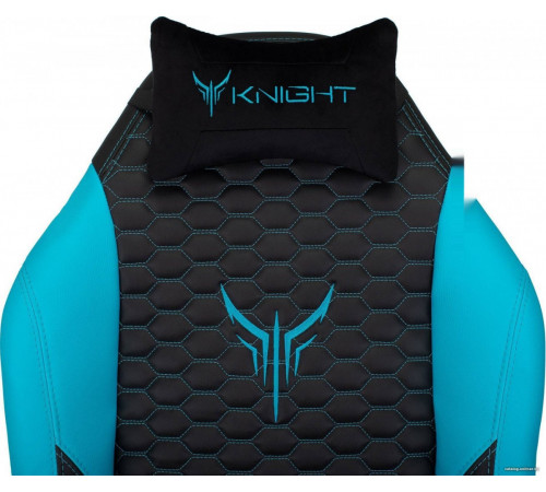 Офисное кресло Knight Neon (черный/голубой)