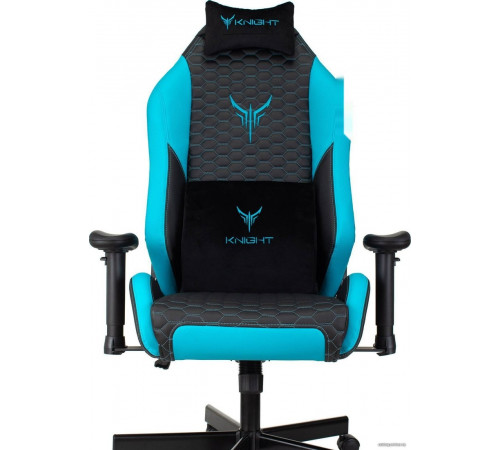 Офисное кресло Knight Neon (черный/голубой)
