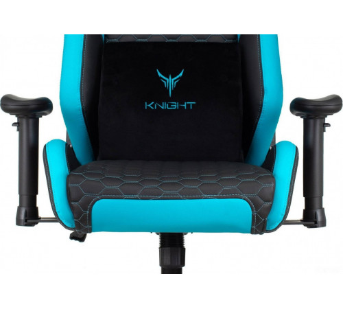 Офисное кресло Knight Neon (черный/голубой)