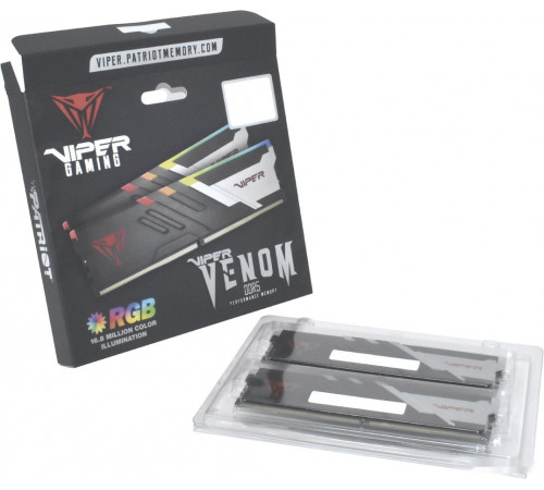 Модуль памяти Patriot Viper Venom RGB 2x16ГБ DDR5 6000 МГц PVVR532G600C30K