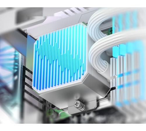 Жидкостное охлаждение для процессора ID-COOLING DX360 Max White