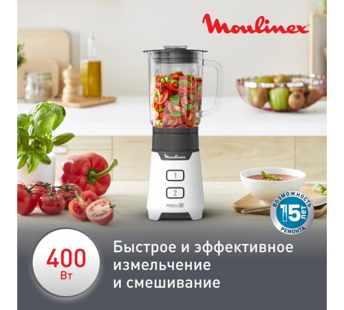 Блендер Moulinex LM16L110 (белый)