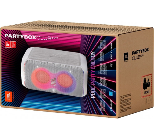 Патибокс JBL PartyBox Club 120 (белый)