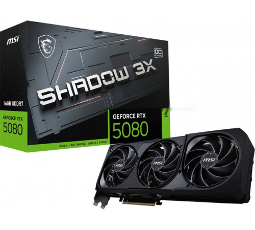 Видеокарта MSI GeForce RTX 5080 16G Shadow 3X OC