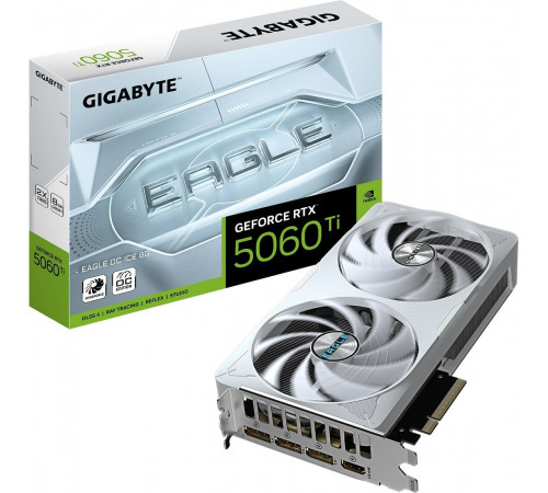 Видеокарта Gigabyte GeForce RTX 5060 Ti Eagle OC Ice 8G GV-N506TEAGLEOC ICE-8GD