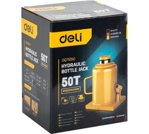 Бутылочный домкрат Deli DQ71050 50т