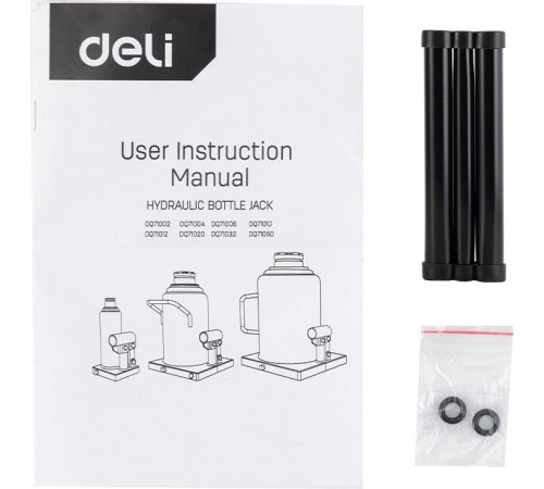 Бутылочный домкрат Deli DQ71050 50т