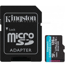 Карта памяти Kingston Canvas Go! microSDXC 128GB SDCG4/128GB (с адаптером)