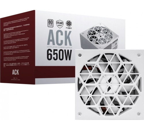 Блок питания 1stPlayer ACK 650W HA-650AC1-WH