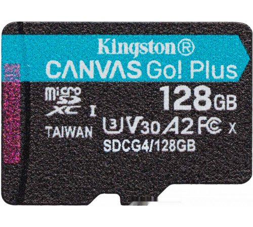 Карта памяти Kingston Canvas Go! microSDXC 128GB SDCG4/128GBSP