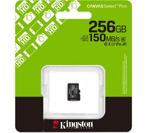 Карта памяти Kingston Canvas Select Plus microSDXC 256GB SDCS3/256GBSP