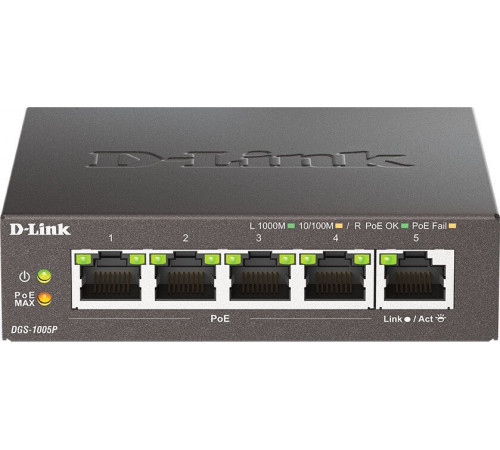 Коммутатор D-LINK DGS-1005P/B3A