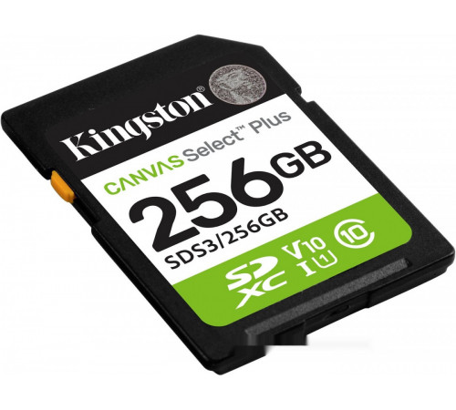 Карта памяти Kingston Canvas Select Plus SDXC 256GB SDS3/256GB