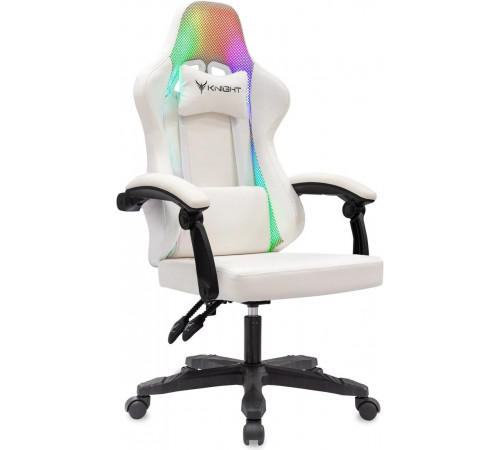 Офисное кресло Knight Wolf RGB (белый)