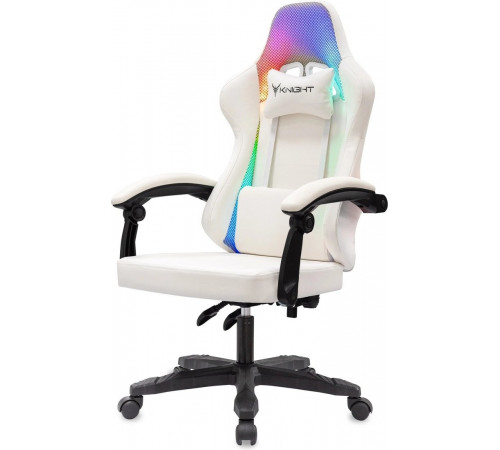 Офисное кресло Knight Wolf RGB (белый)