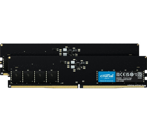 Модуль памяти Crucial 2x32ГБ DDR5 5600 МГц CT2K32G56C46U5