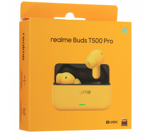 Наушники Realme Buds T500 Pro (желтый)