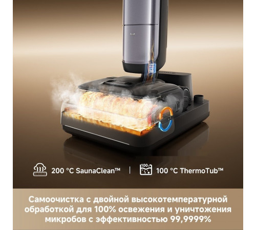 Вертикальный моющий пылесос Dreame H16 Pro Steam Wet and Dry Vacuum HHR48F (с евровилкой)