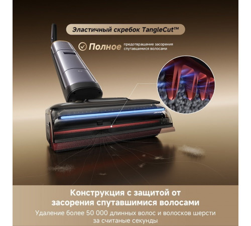 Вертикальный моющий пылесос Dreame H16 Pro Steam Wet and Dry Vacuum HHR48F (с евровилкой)