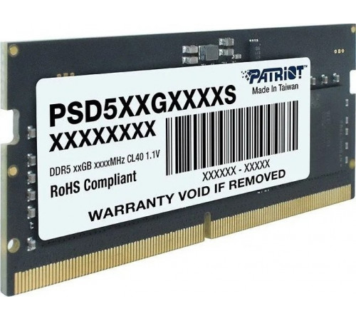 Модуль памяти Patriot Signature Line 32ГБ DDR5 SODIMM 5600 МГц PSD532G56002S