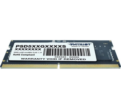 Модуль памяти Patriot Signature Line 32ГБ DDR5 SODIMM 5600 МГц PSD532G56002S