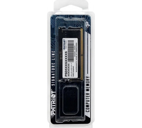 Модуль памяти Patriot Signature Line 32ГБ DDR5 SODIMM 5600 МГц PSD532G56002S
