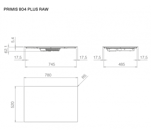 Варочная панель Elica Primis 804 Plus PRF0199862